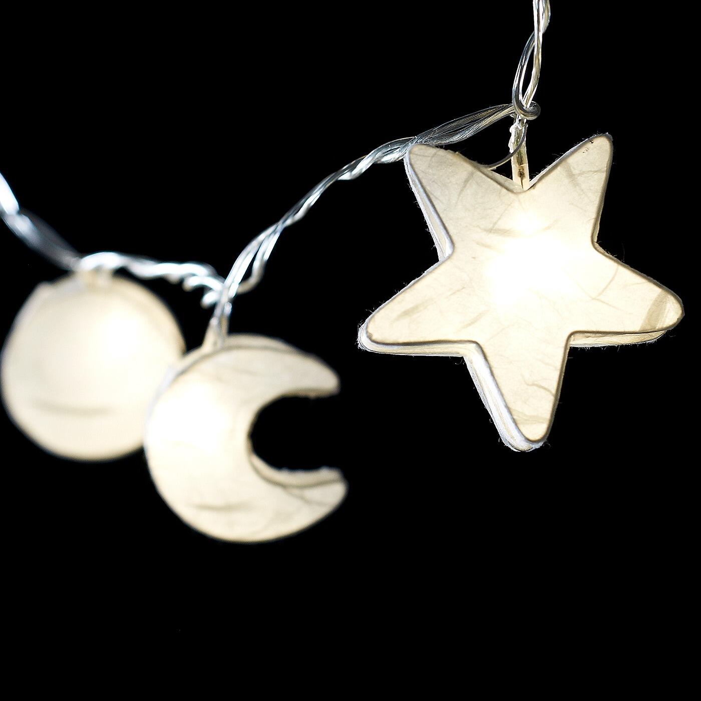 Blaze On Star, Sun & Moon 30 LED fairy lights in White