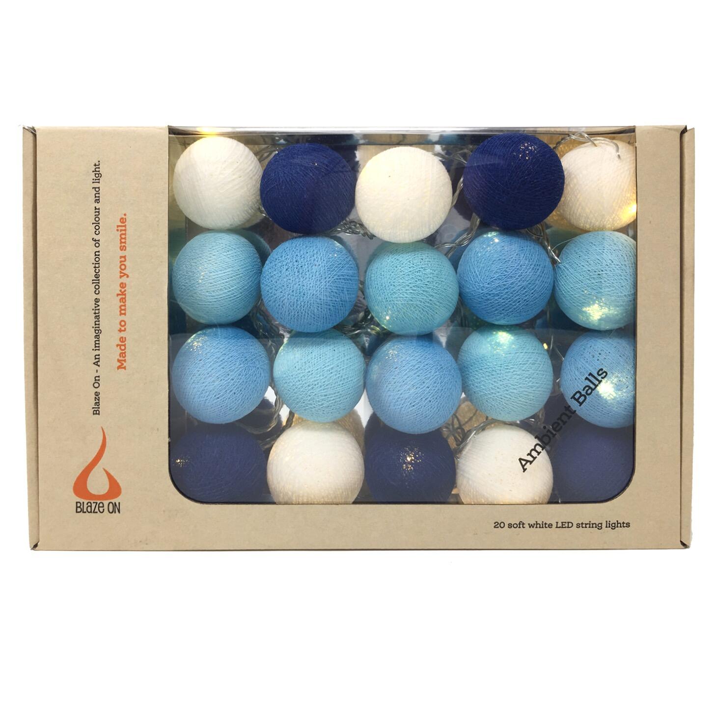 Ambient Balls 20 Lights Blue Tones