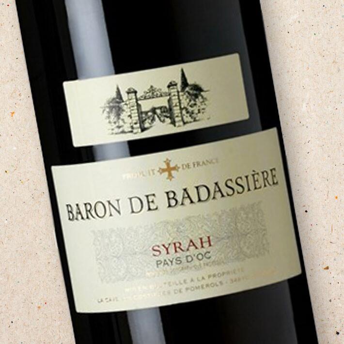 Baron de Badassière Syrah IGP Côtes de Thau (case of 6) | Baron De Badassiere Syrah