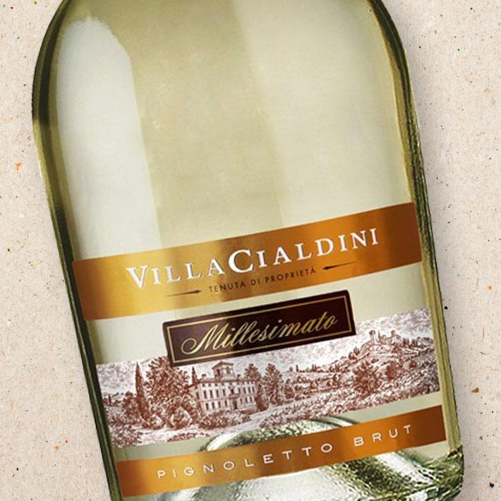 Villa Cialdini Pignoletto Sparkling Brut Modena (case of 6)