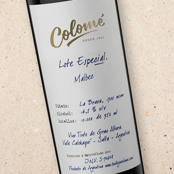 Bodega Colomé Lote Especial La Brava Malbec (case of 3) | Bodega Colome Lote Especial