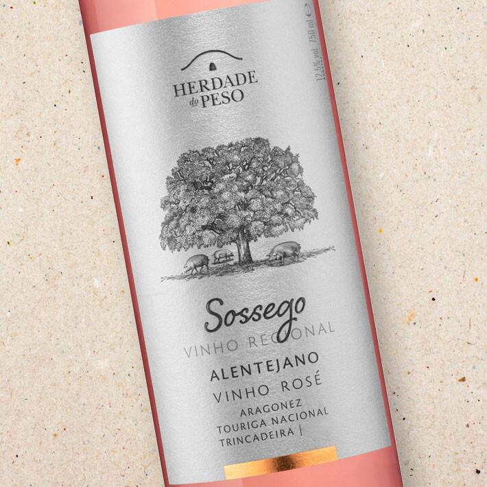 Herdade do Peso Sossego Vinho Regional Alentejano Rosé (case of 6)