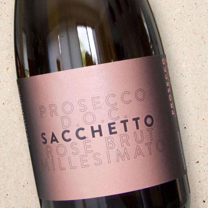 Sacchetto Prosecco Rosé Brut (case of 6) | Sacchetto Prosecco Rose Brut