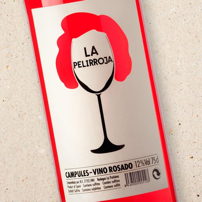 Bodegas la Purísima Campules La Pelirroja Rosé (case of 6) | Bodegas La Purisima Campules