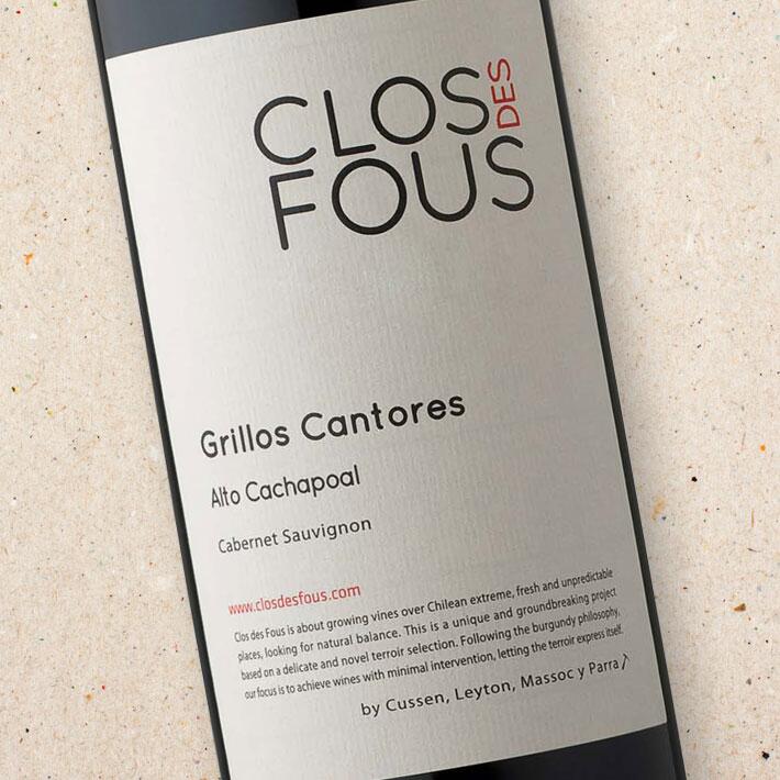 Clos des Fous Grillos Cantores Alto Cachapoal Cabernet Sauvignon (case of 6)
