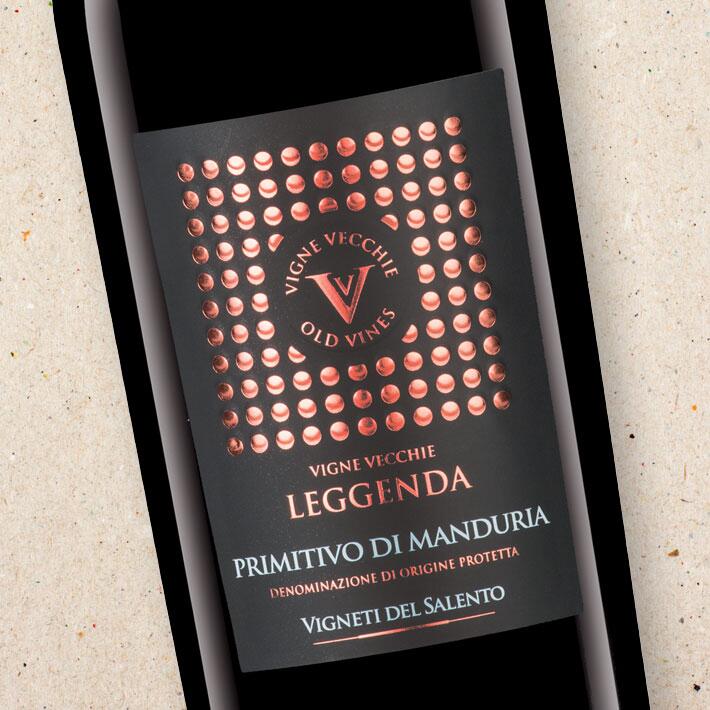 Vigneti del Salento Leggenda Vigne Vecchie Primitivo di Manduria (case of 3)