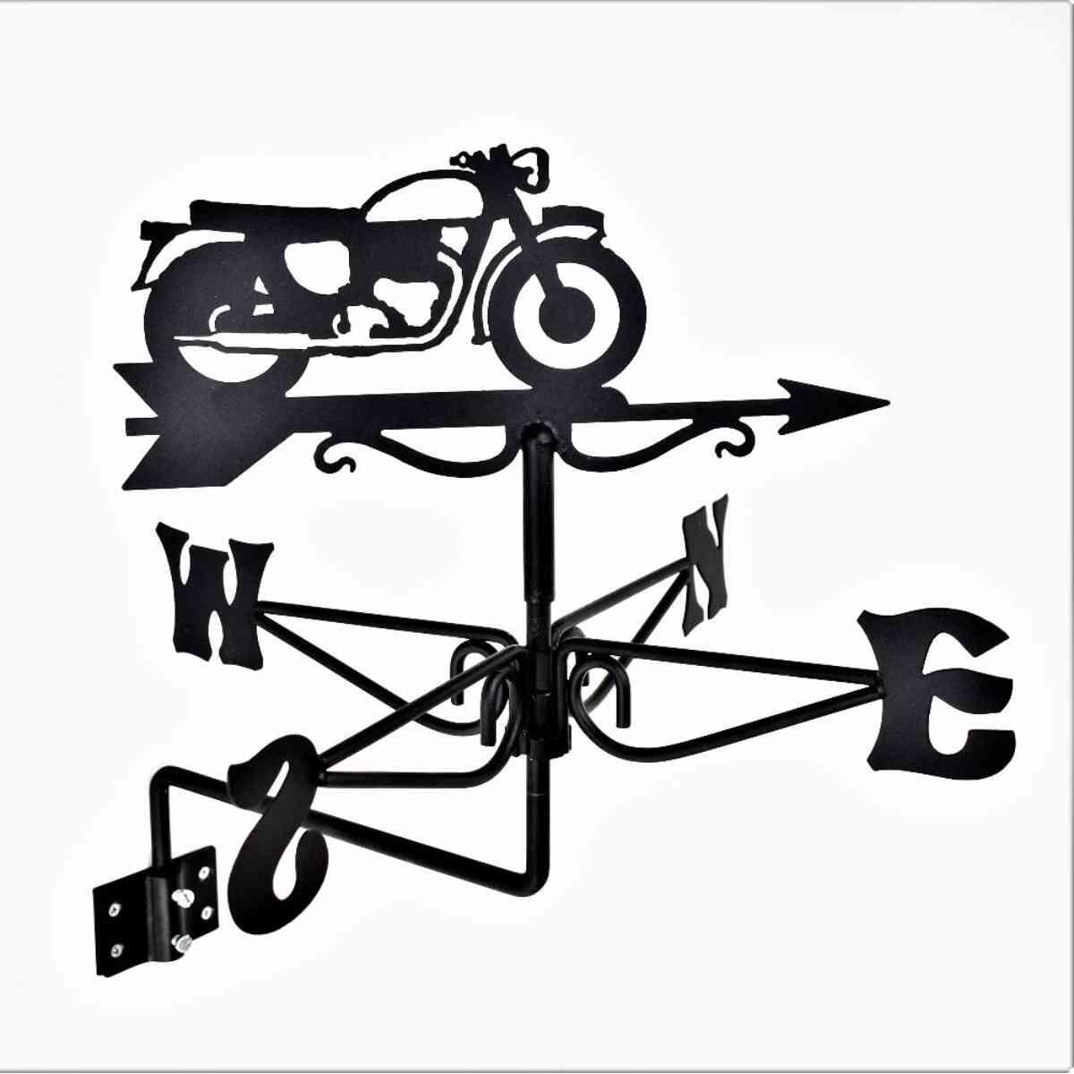 Vintage motorcycle mini weathervane