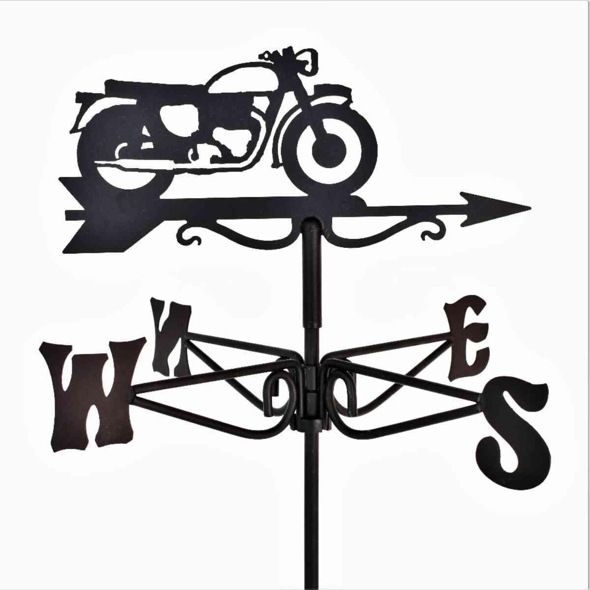 Vintage motorcycle mini weathervane