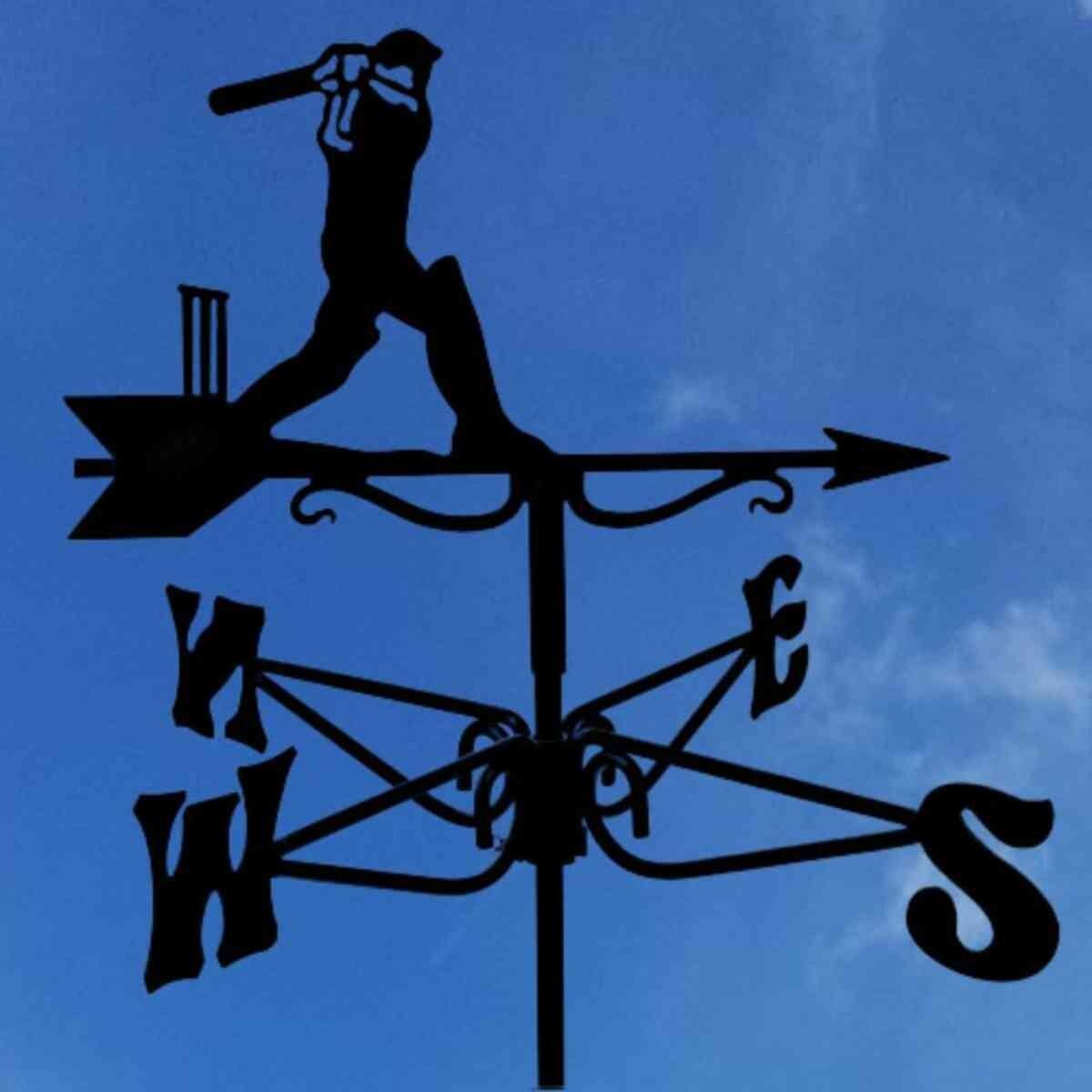 Cricketer mini weathervane
