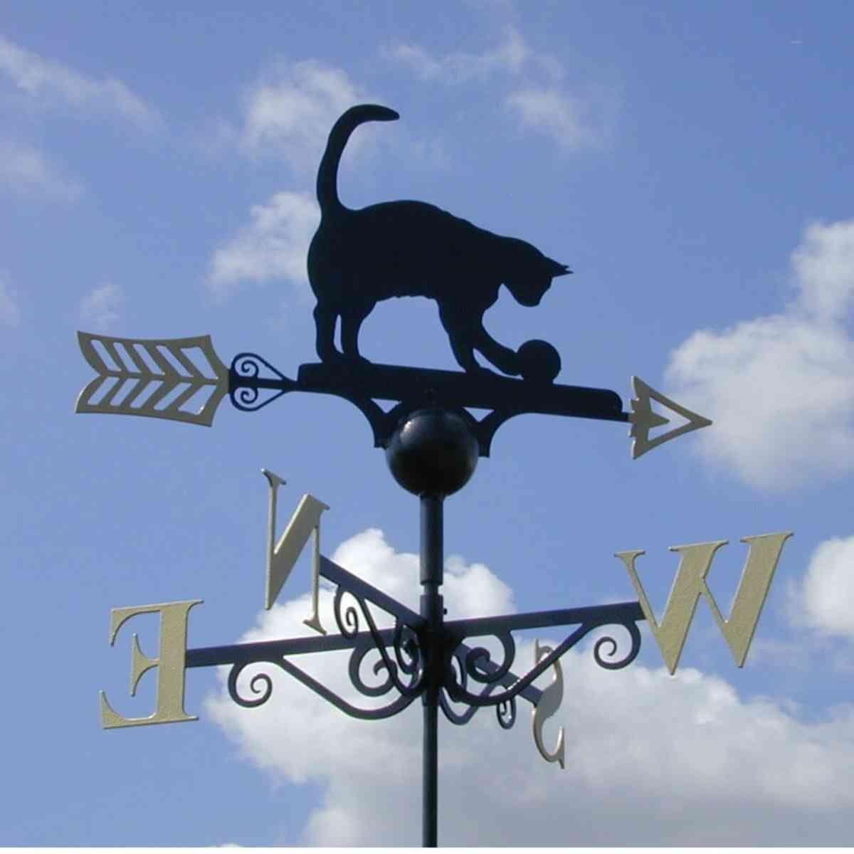 Cat and ball weathervane