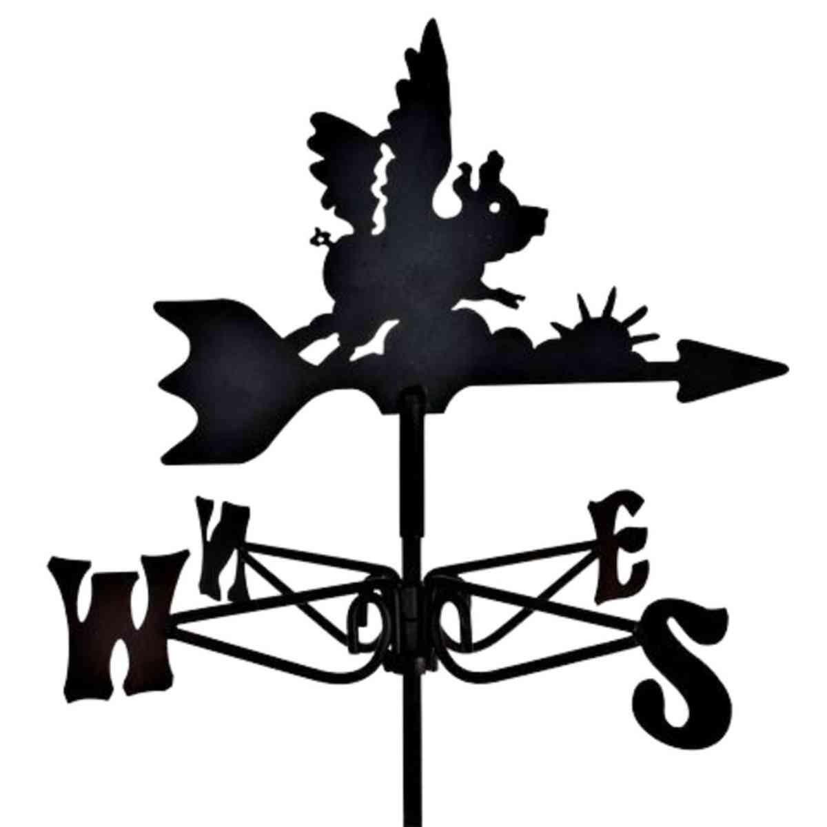 Flying pig mini weathervane