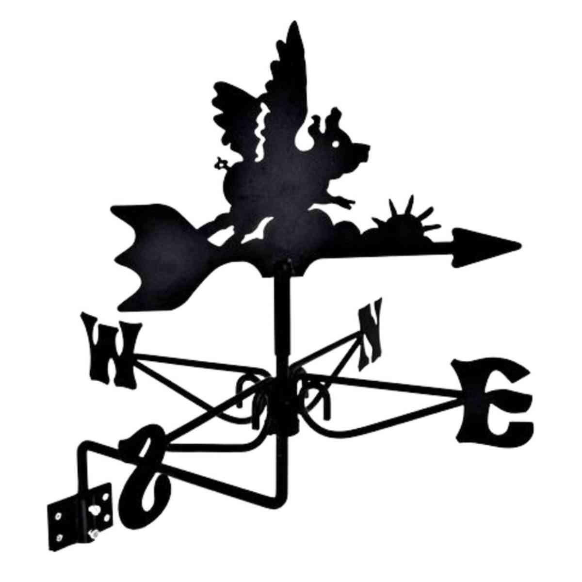 Flying pig mini weathervane