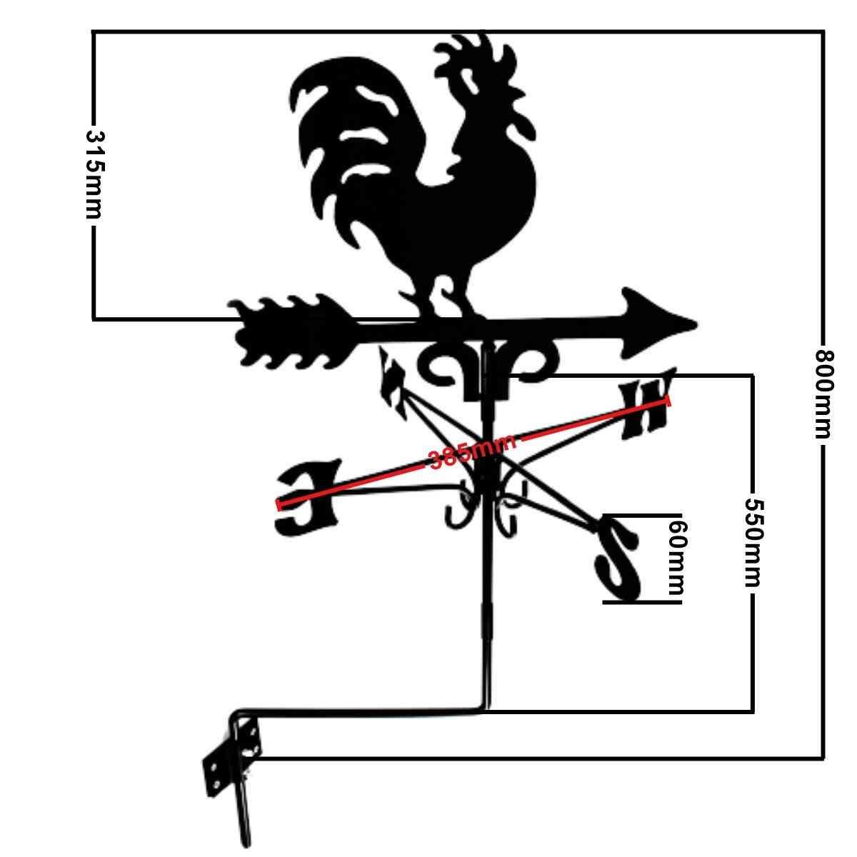 Cockerel traditional weathervane