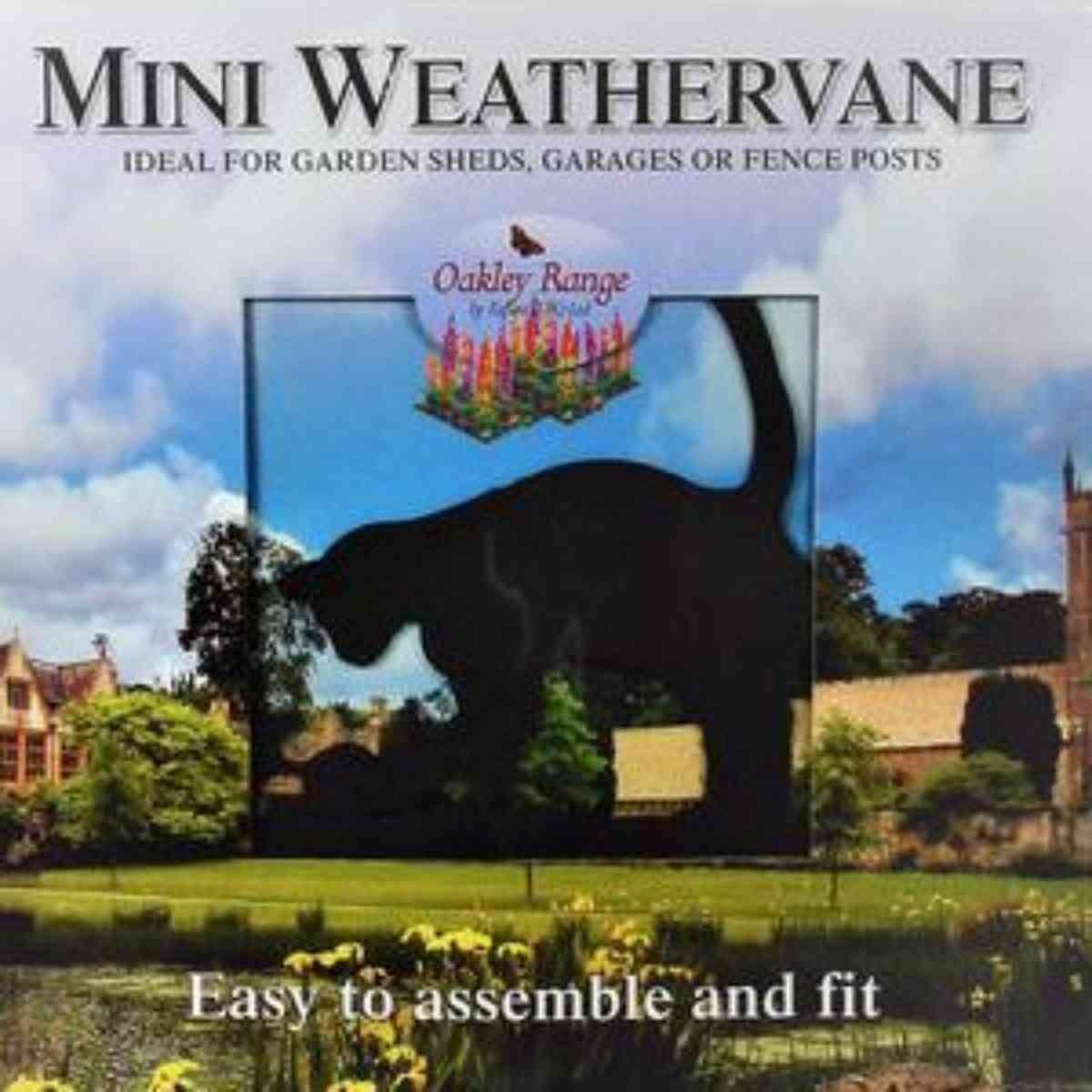 Cat and mouse mini weathervane