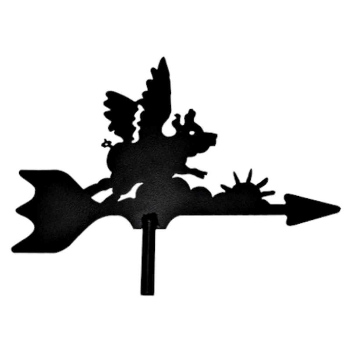 Flying pig mini weathervane