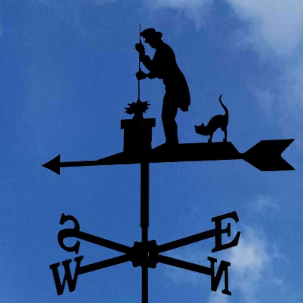 Medium chimney sweep weathervane