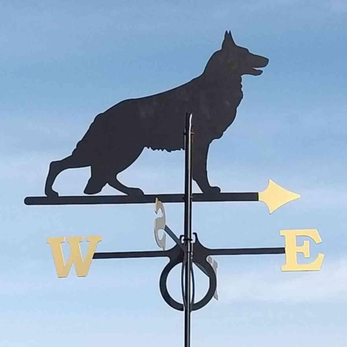 Large alsatian weathervane
