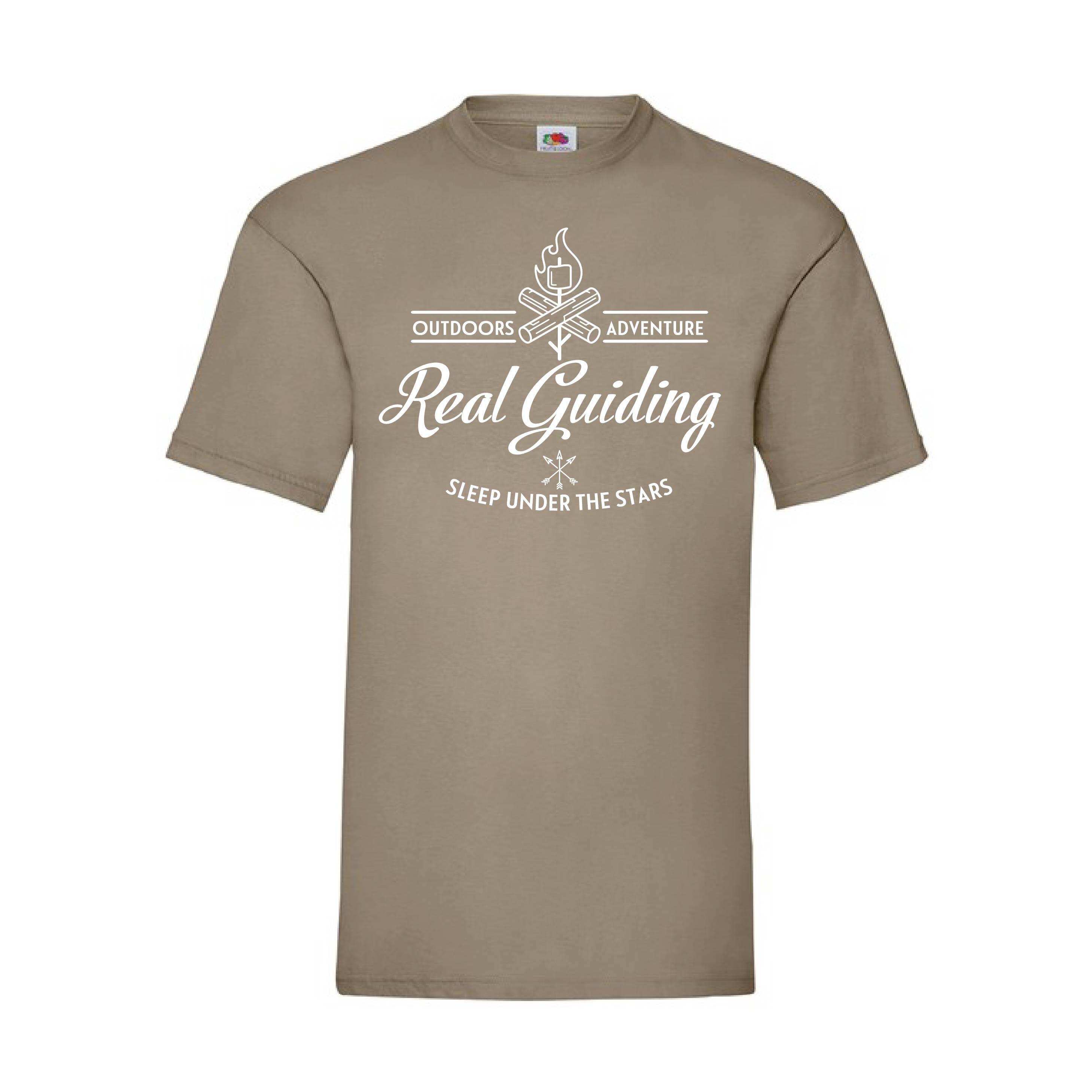 Real Guiding Adult T-Shirt - Khaki