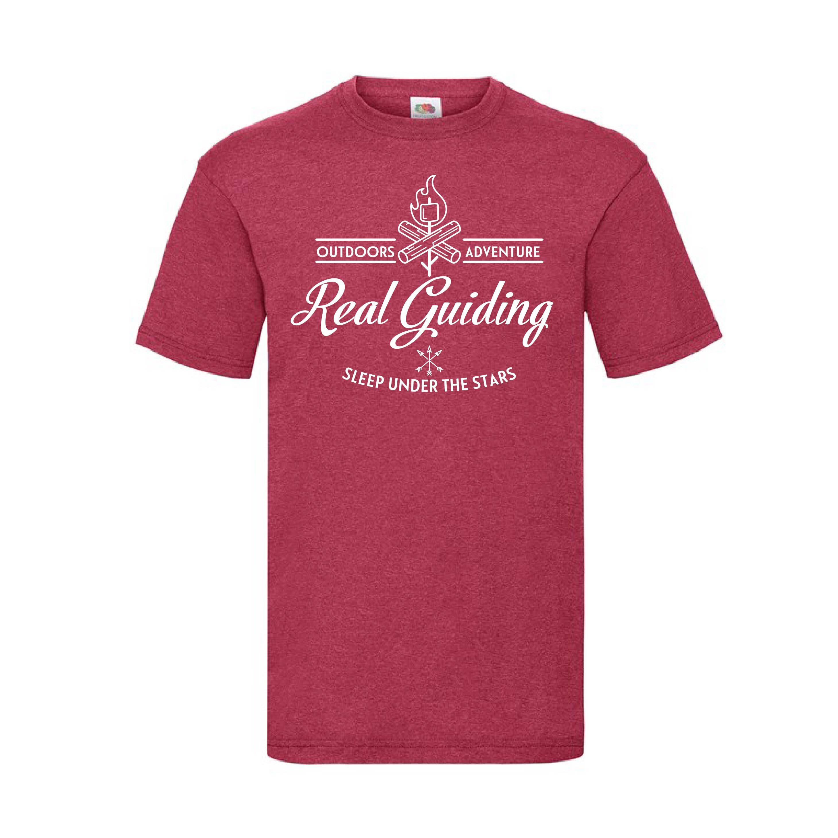 Real Guiding Adult T-Shirt - Vintage Heather Red