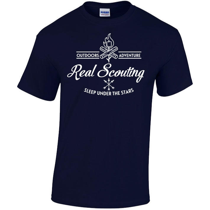 Real Scouting Adult T-Shirt - Navy