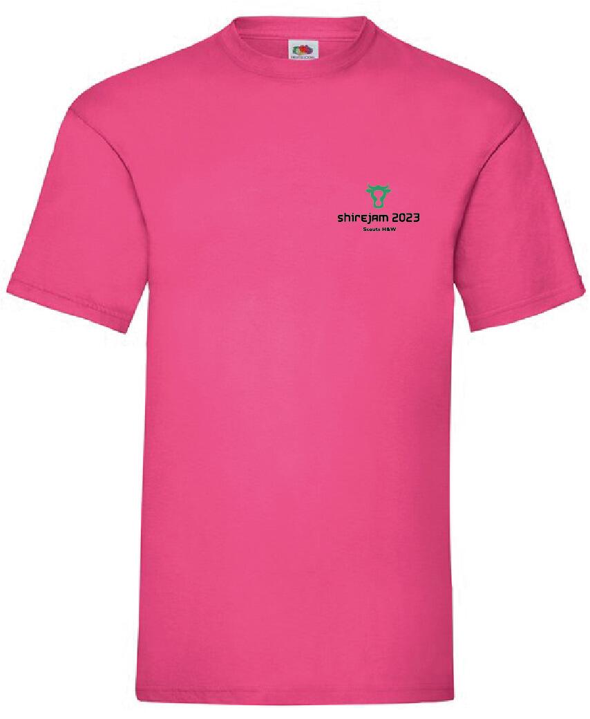 Shirejam 2023 (Bromsgrove) Fuscia Pink T-Shirt - Adult