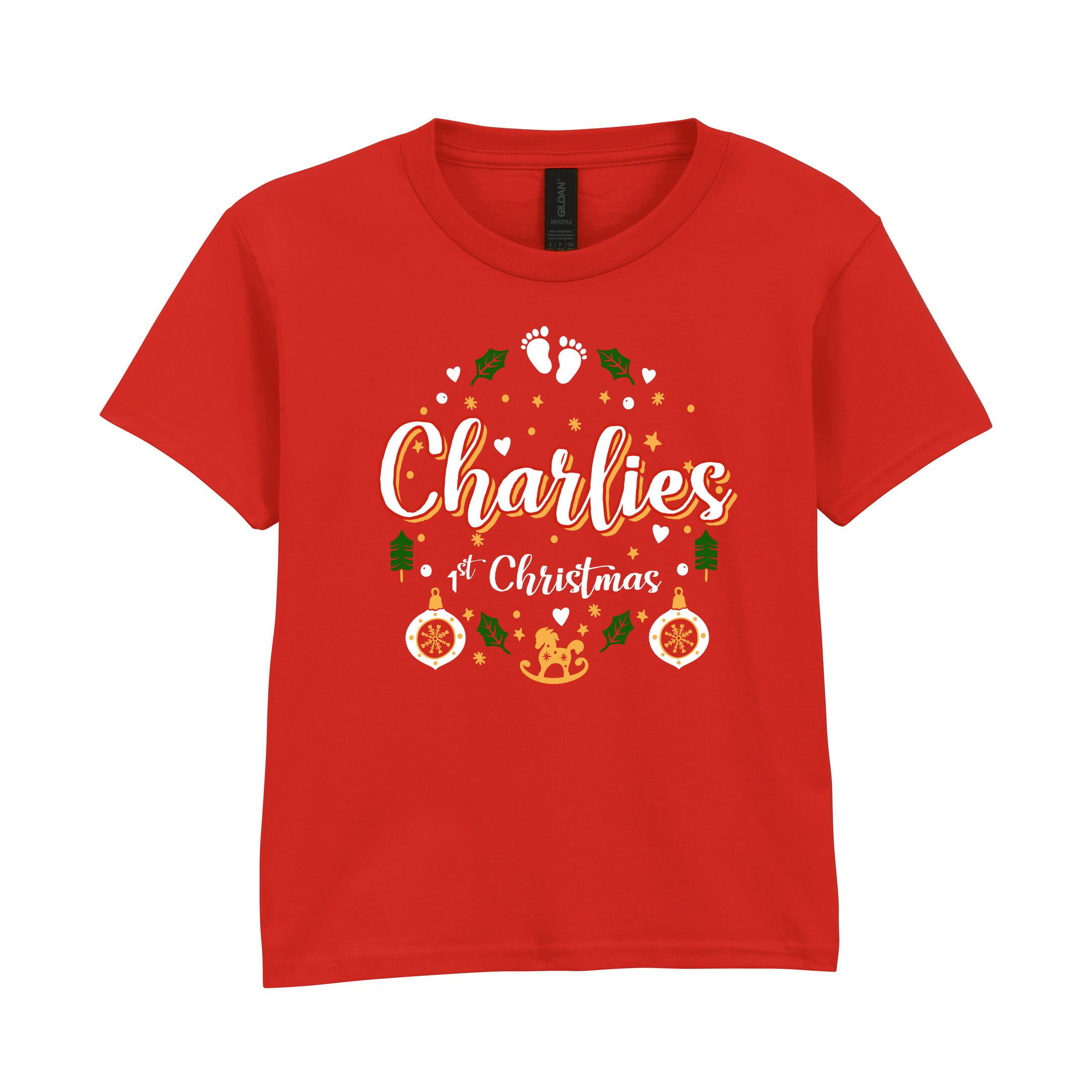 Personalised First Christmas T-Shirt - Youth