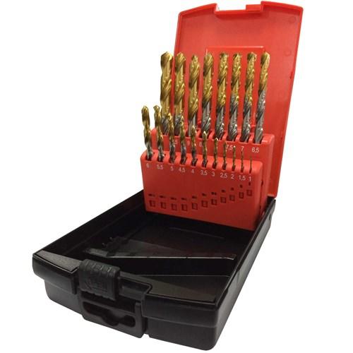 1.00mm to 10.00mm HSS Tin Coated Drill Set in 0.5mm Increments