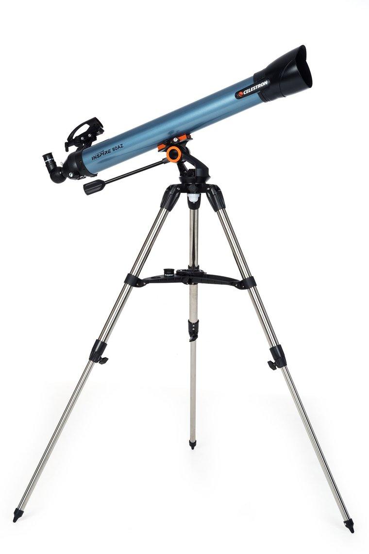 Astronomical refracting telescope picture