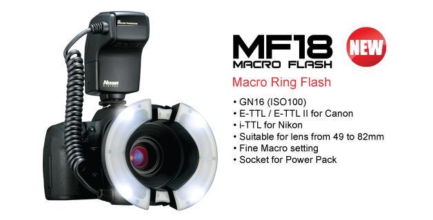 Image of Nissin MF18 Macro Ring Flash For Nikon