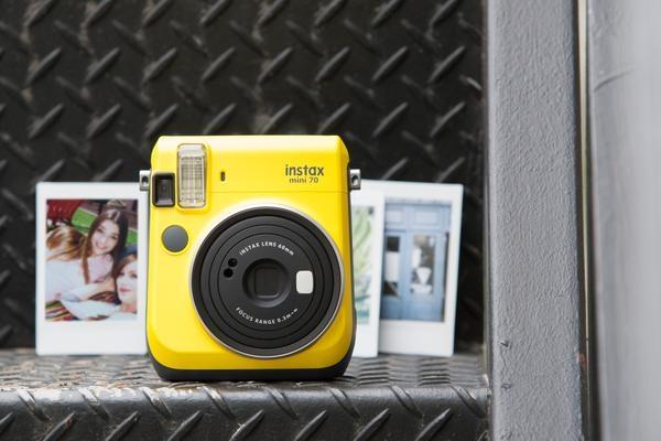 fujifilm instax mini 70 instant film camera yellow