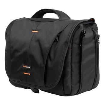 Image of Camlink Camera Shoulder Bag Black/Orange CL CB23