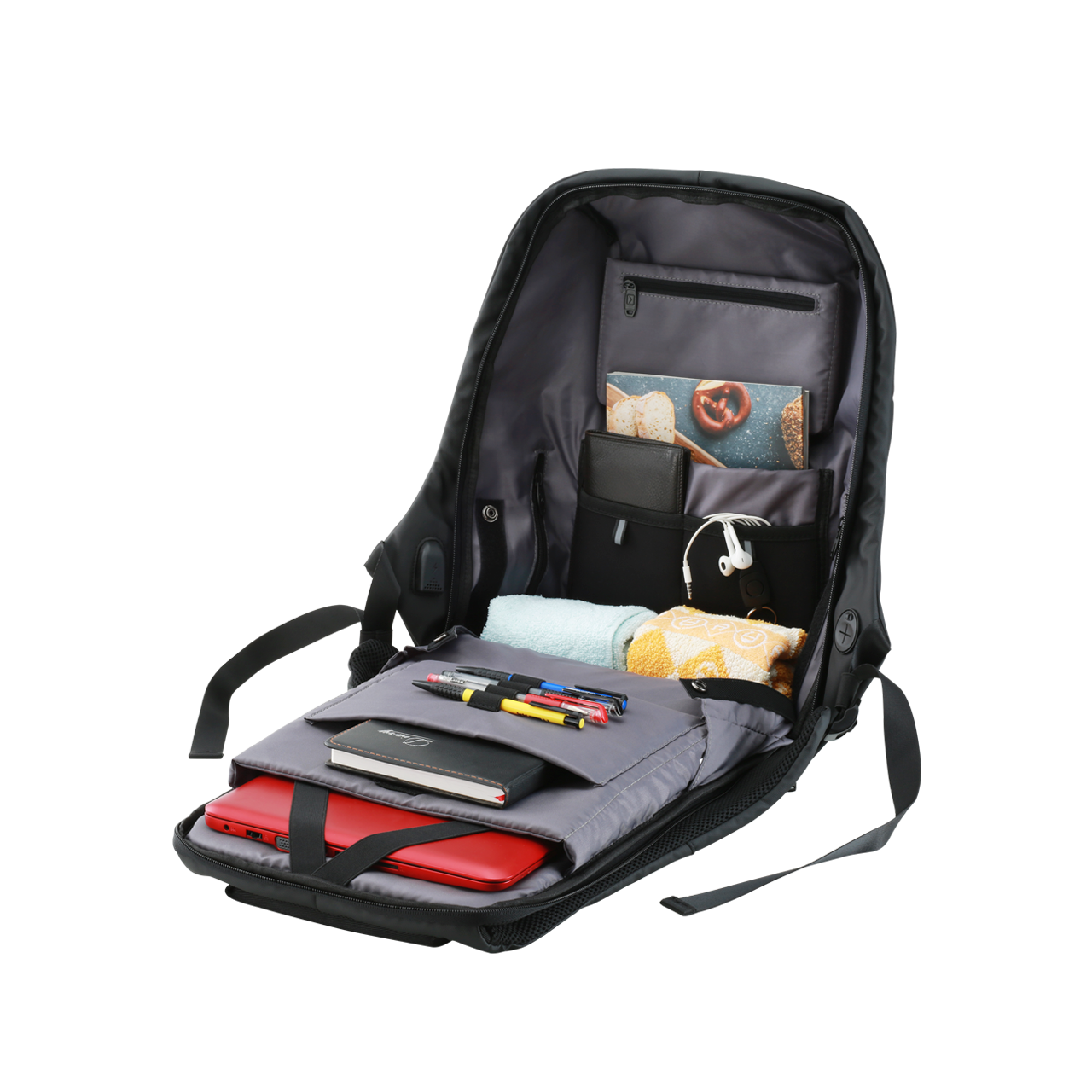 CANYON CNS-CBP5BB9 Anti-theft backpack for 15.6