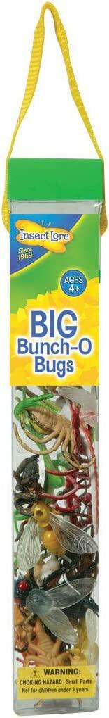 Big Bunch O' Bugs - 18 Piece Set Of Realistic Insects & Spiders, Resealable Tube