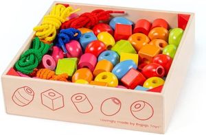 Wooden Large Lacing Beads