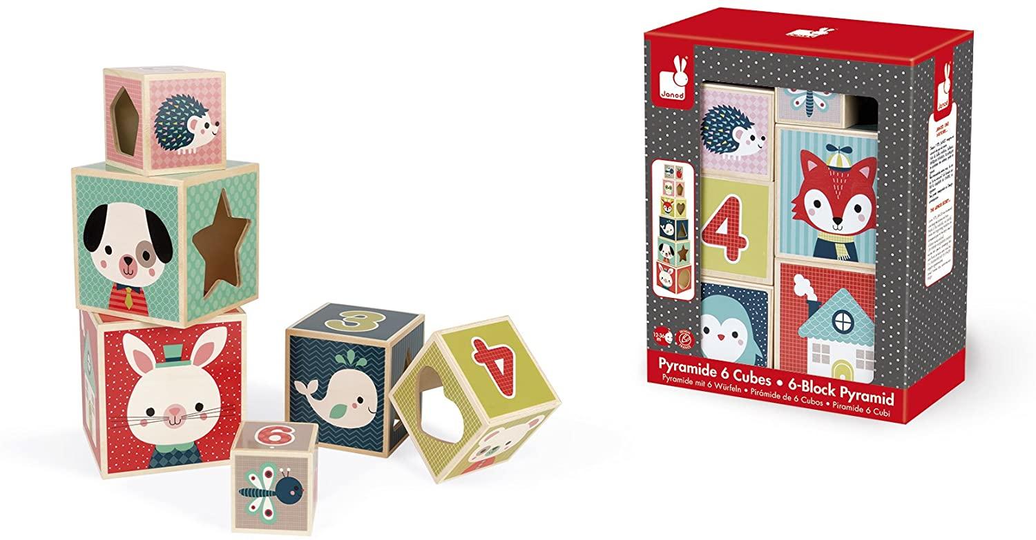 6 block pyramid stacking blocks