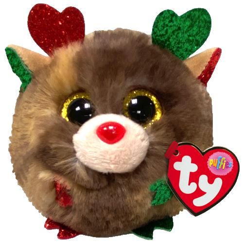 Beanie Puffie Fudge Christmas Reindeer
