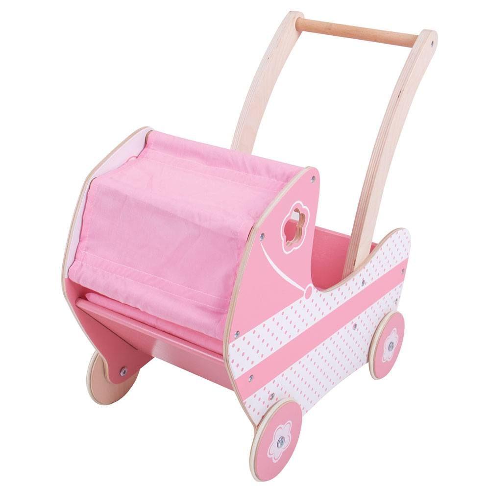 Wooden Dolls Pram