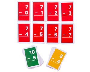 subtraction flashcards