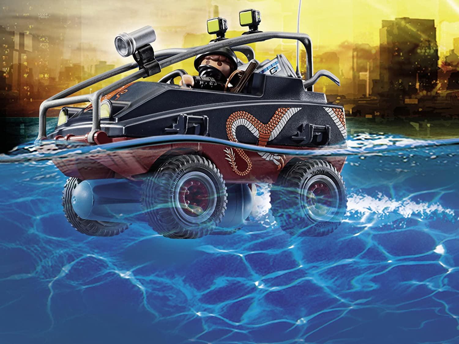 Police Parachute with Amphibious Vehicle