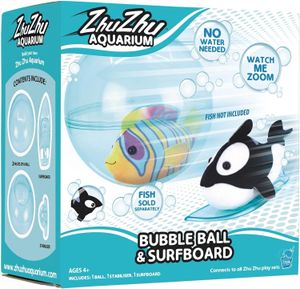 Zhu Zhu Fish Bubble Ball and Surfboard