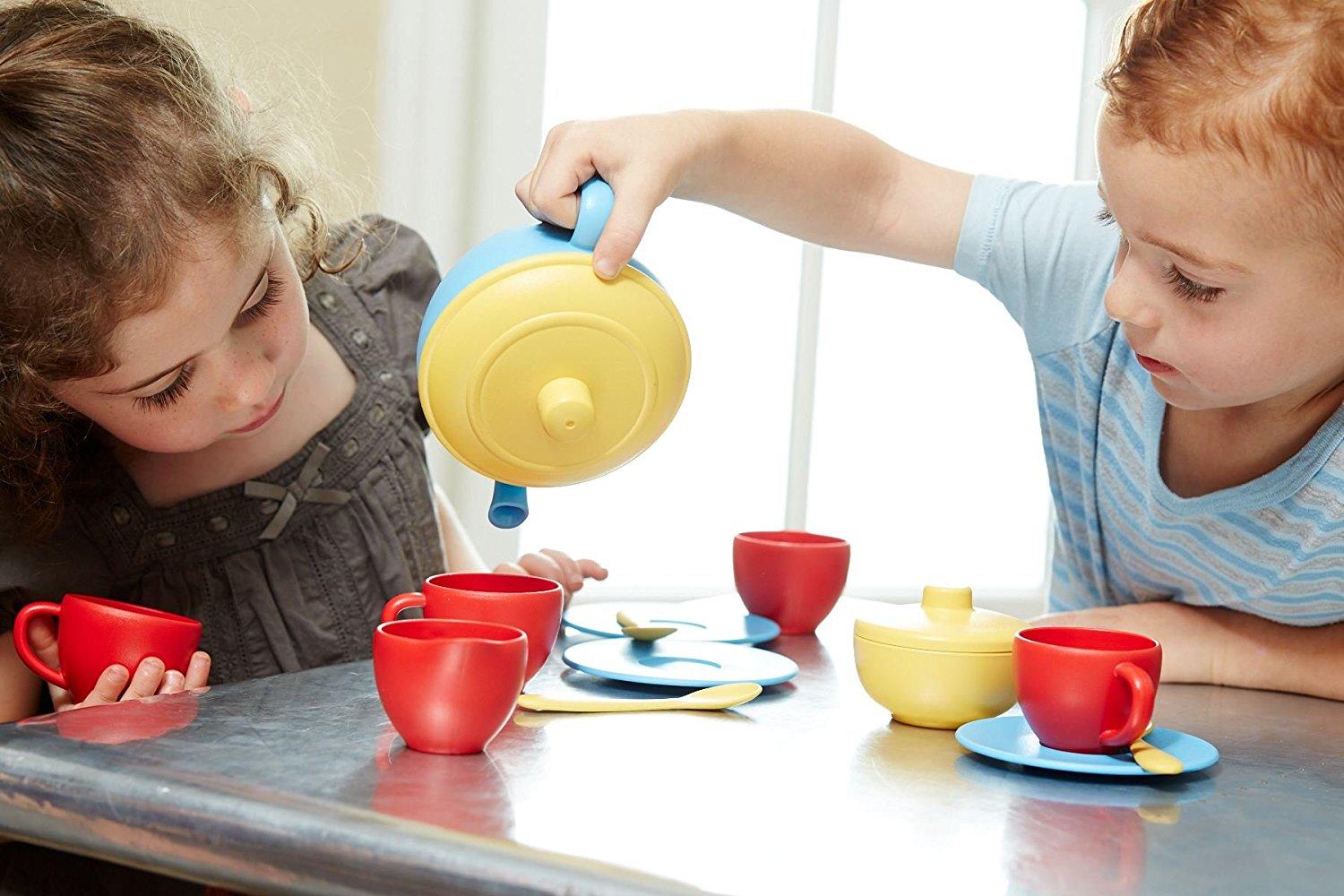 Green Toy Tea Set