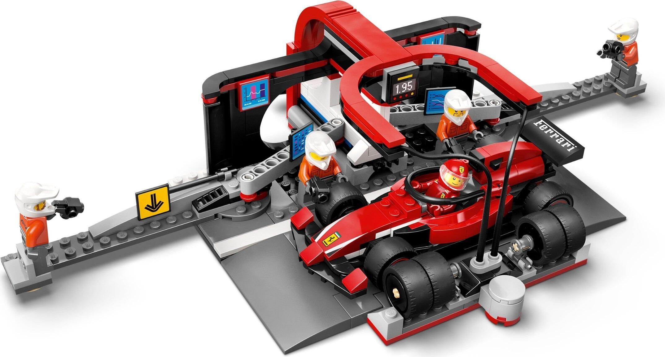 LEGO® City F1® garage and toy race cars playset