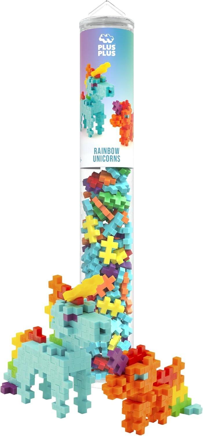 Plus Plus Tube Rainbow Unicorns
