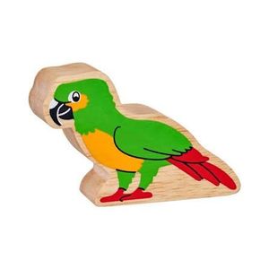 Natural Colourful Wooden Parrot