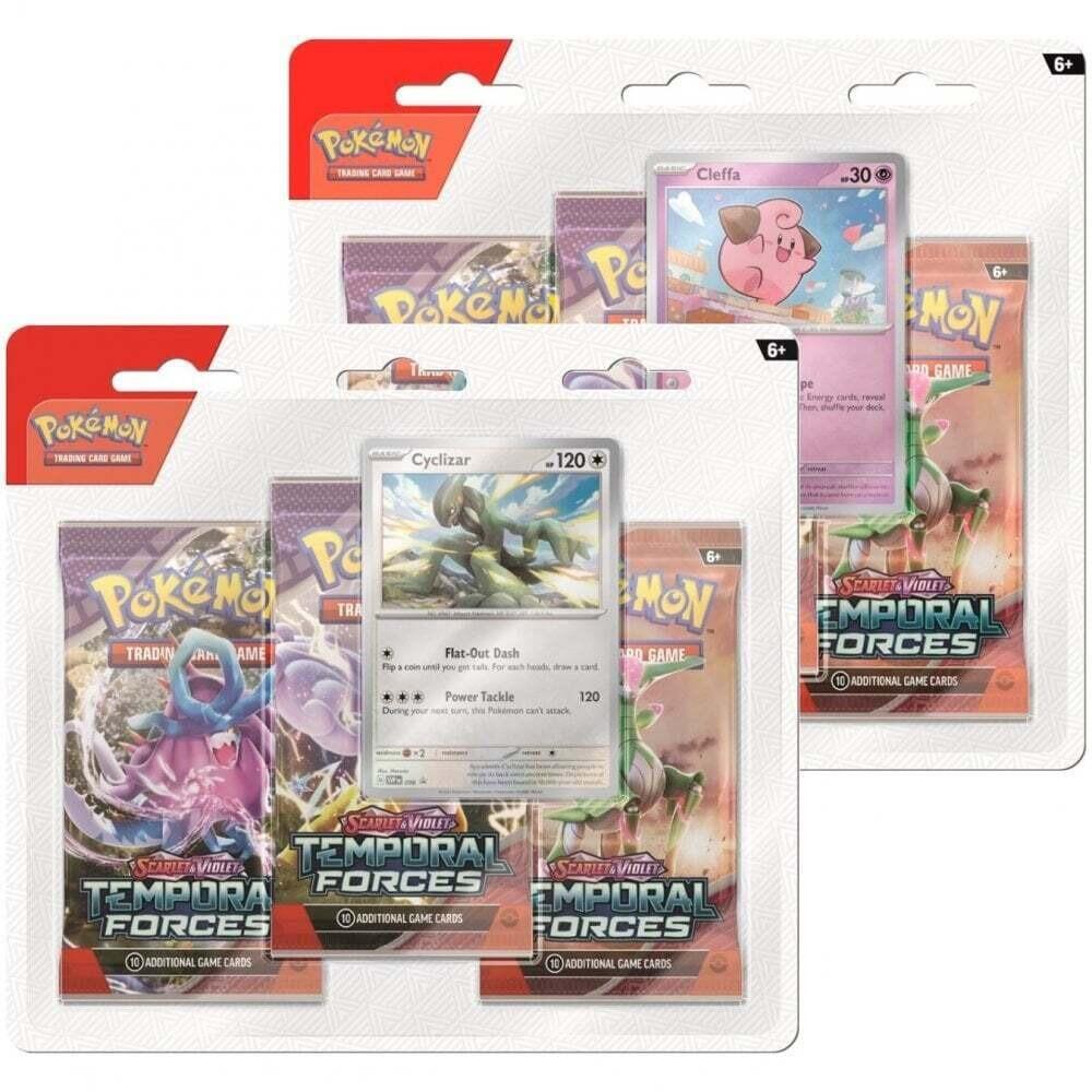 Pokemon Scarlet and Violet- Temporal Forces Triple Booster Pack Pokemon Scarlet and Violet- Temporal Forces Triple Booster Pack