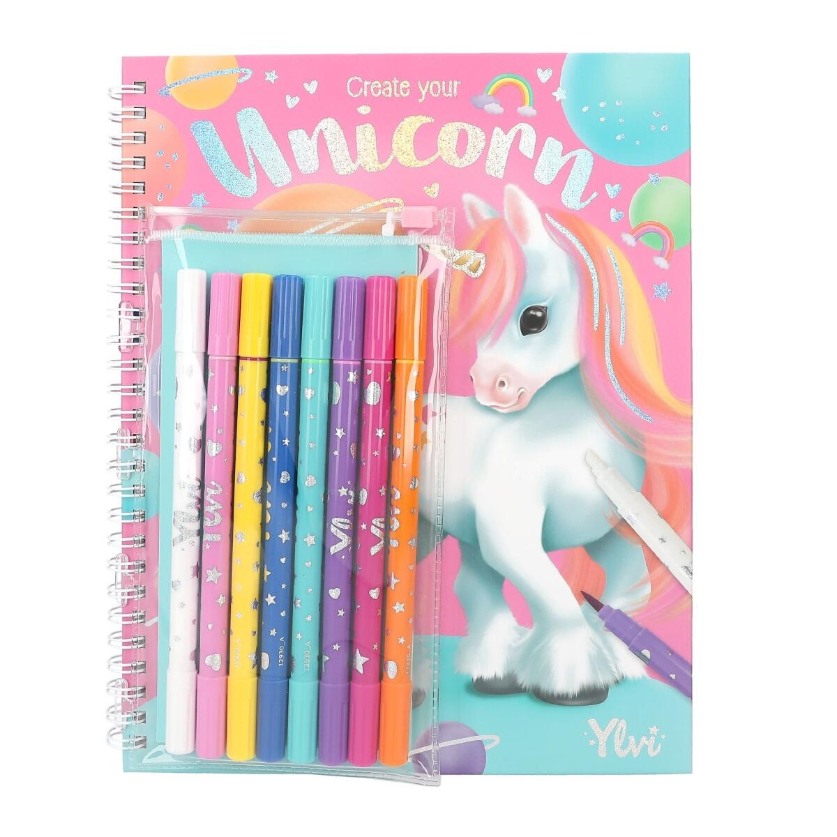Create Your Unicorn Colouring Book with Pens