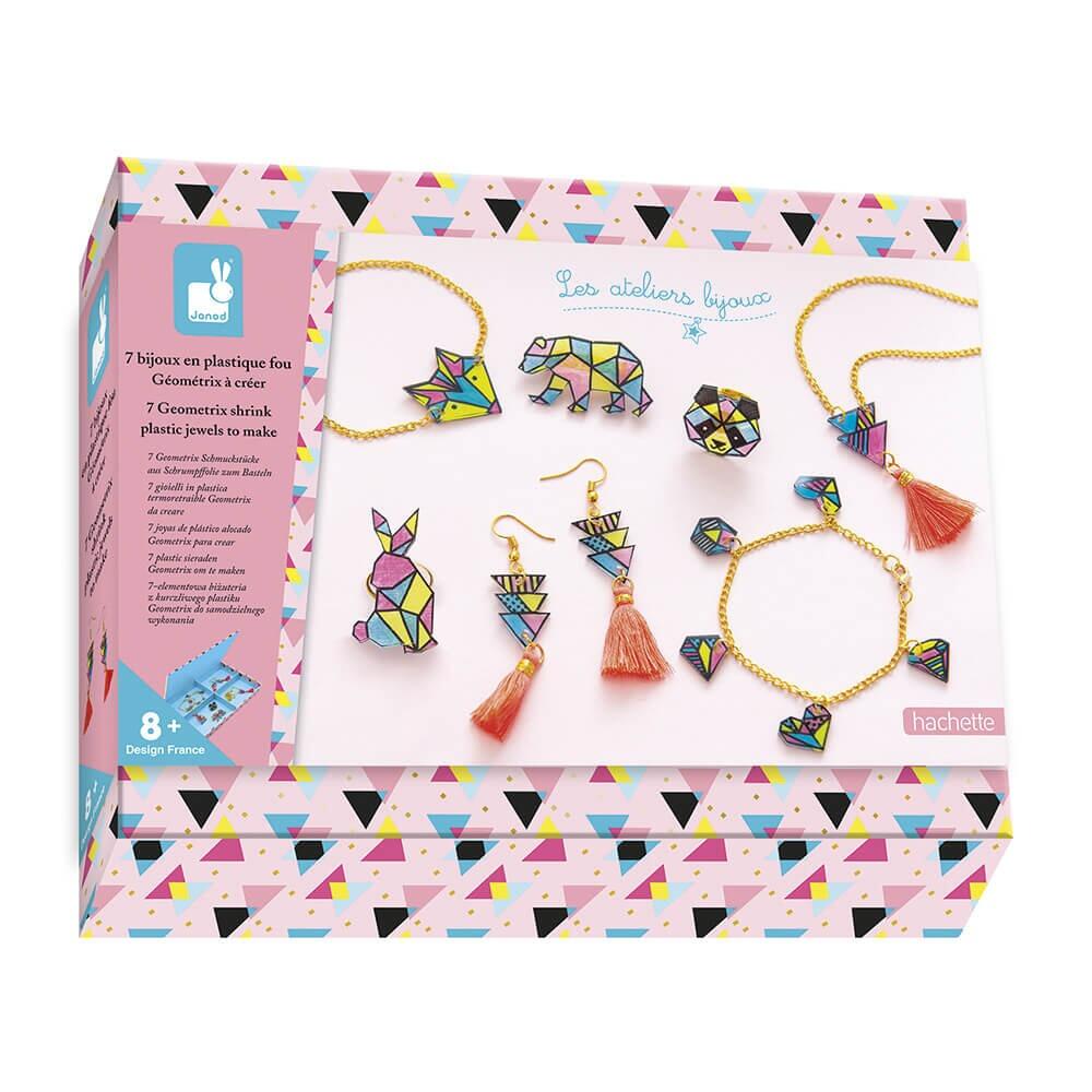 Geomatrix Shrink Plastic Jewellery