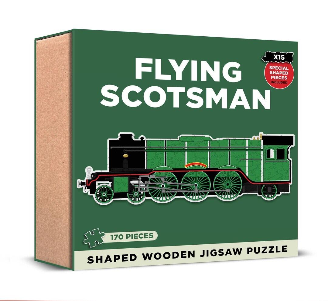 Flying Scotsman Shaped Wooden Jigsaw Puzzle