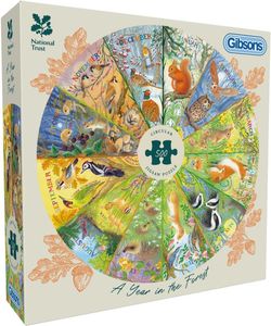 A Year in the Forest 500 pieces Circular