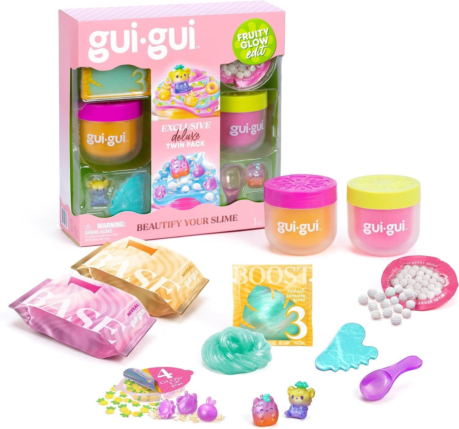 Gui-Gui Fruity Glow Slime Deluxe Twin Pack